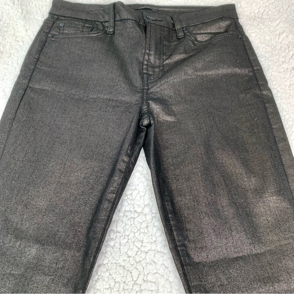 7 FOR ALL MANKIND Skinny in Black Glitter - Picture 3 of 11